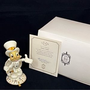 Jimmy Cricket showcase Collection by Lenox. Fine Ivory China with pure 24K gold